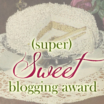 (super) Sweet blogging award