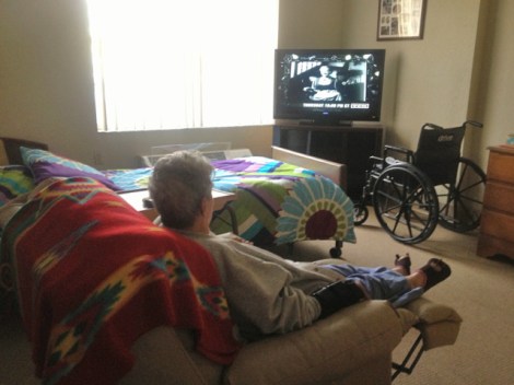 Watching "the channel." April 2013