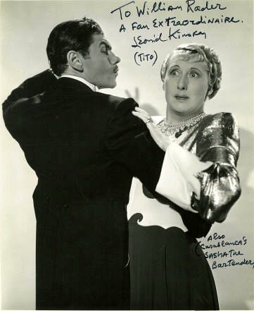 Tuxedoed smoothie dances with a ritzy older lady